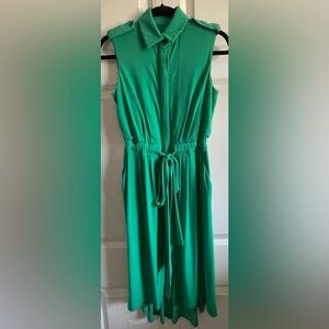 Vince Camilo Kelly green hi/low dress, size 2.